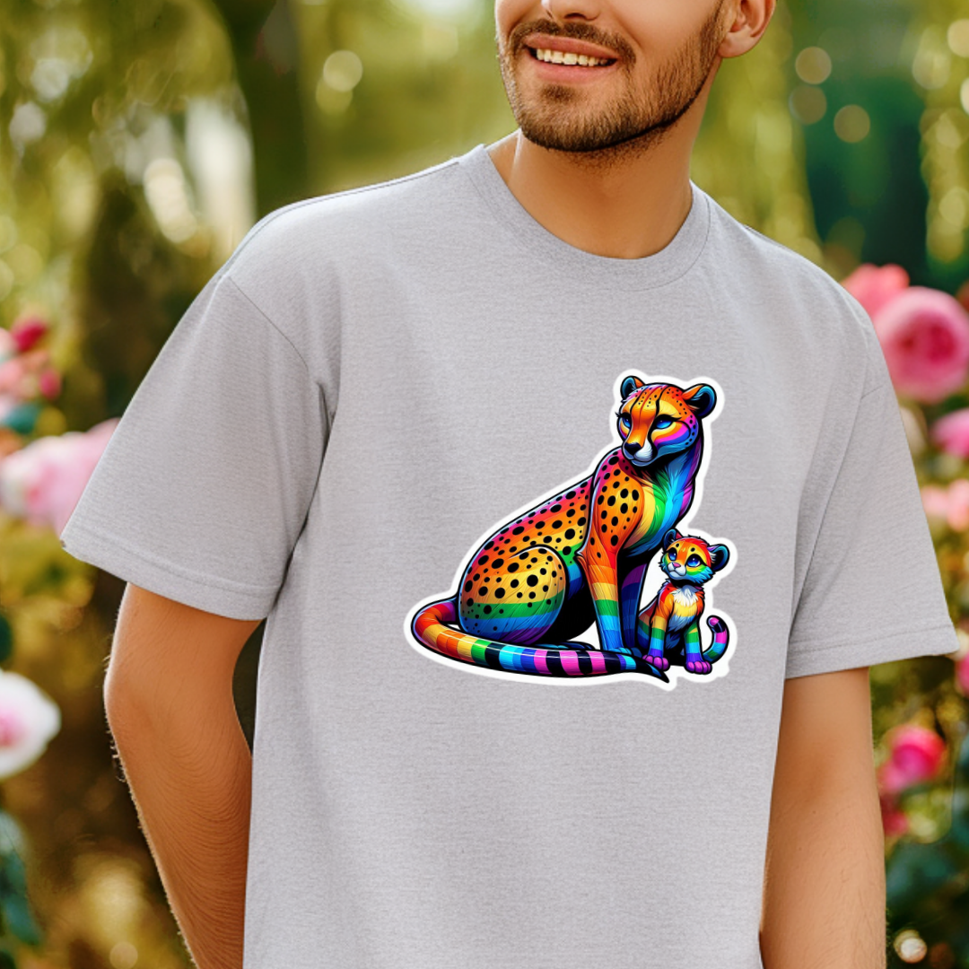 Rainbow Cheetahs Unisex Soft T-Shirt