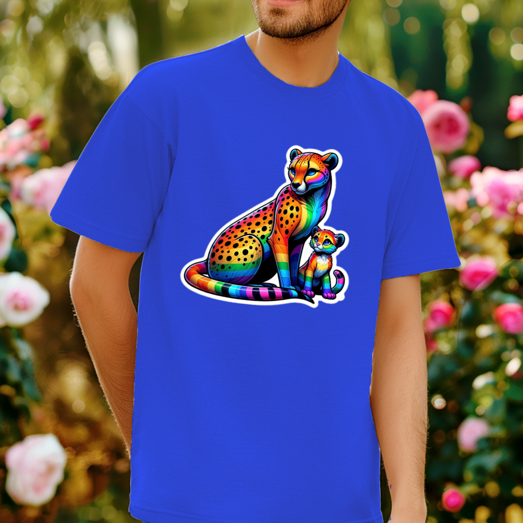 Rainbow Cheetahs Unisex Soft T-Shirt