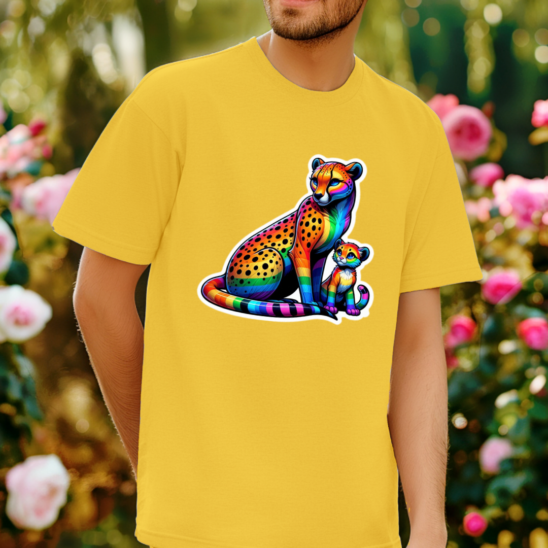 Rainbow Cheetahs Unisex Soft T-Shirt