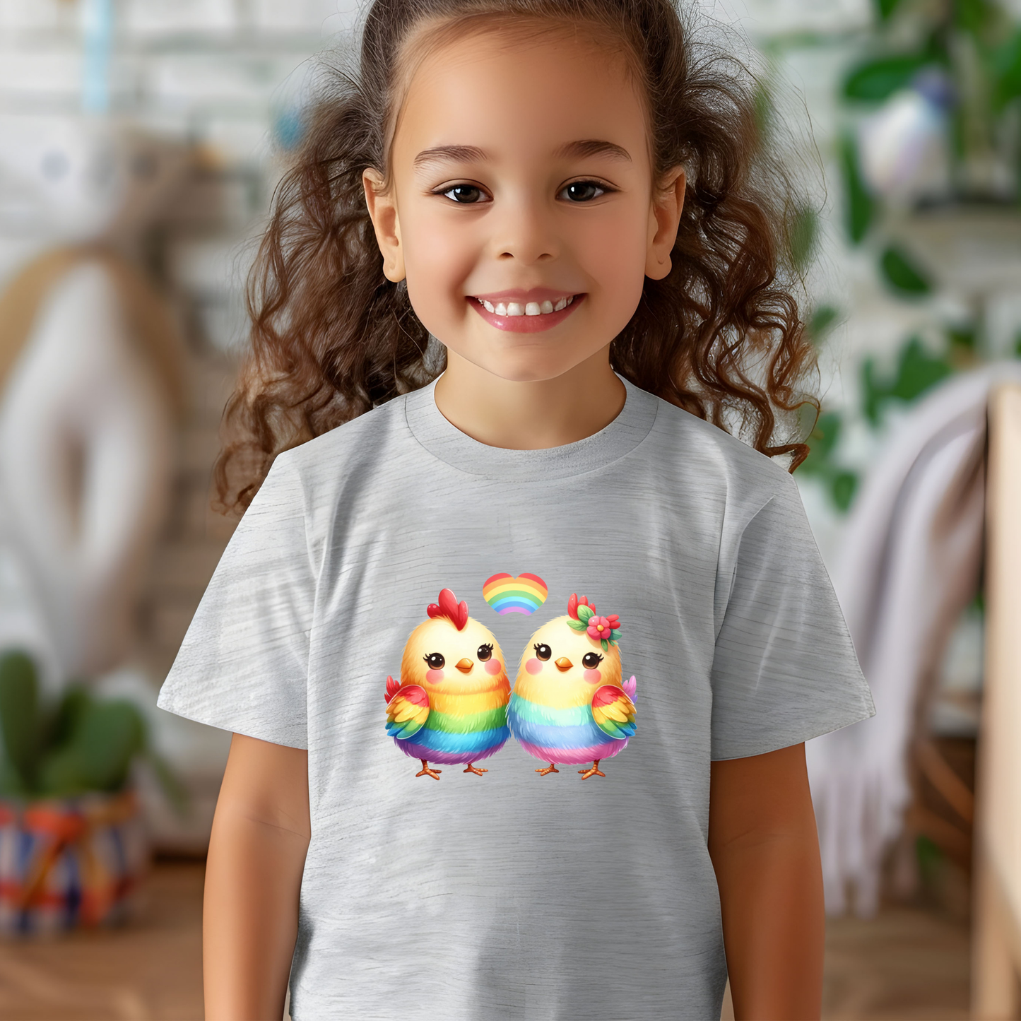 Toddler T-shirt - Fun and Colorful Chicks Design