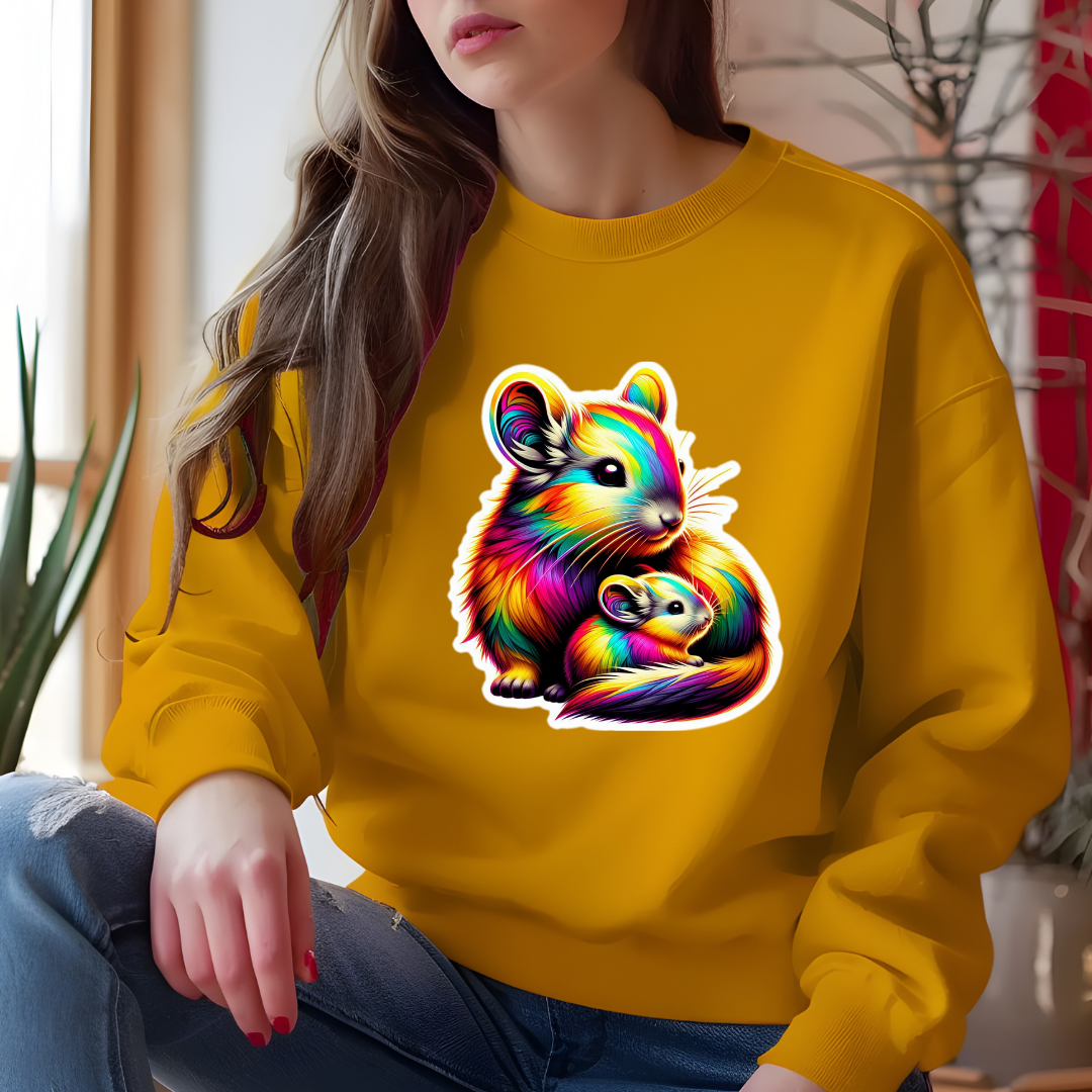 Rainbow Chinchillas Crewneck Sweatshirt