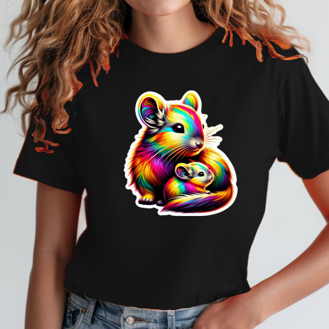 Rainbow Chinchillas Unisex Soft T-Shirt