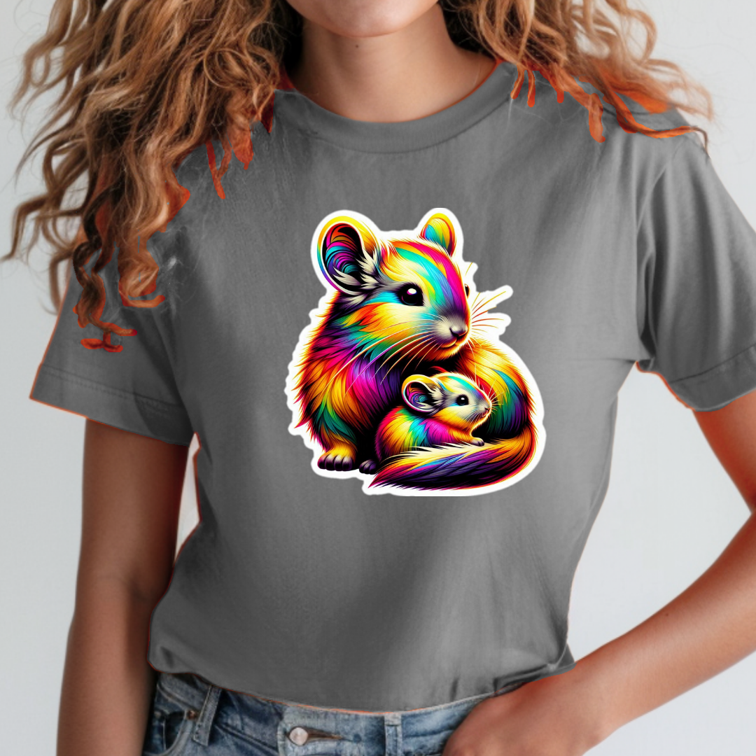 Rainbow Chinchillas Unisex Soft T-Shirt