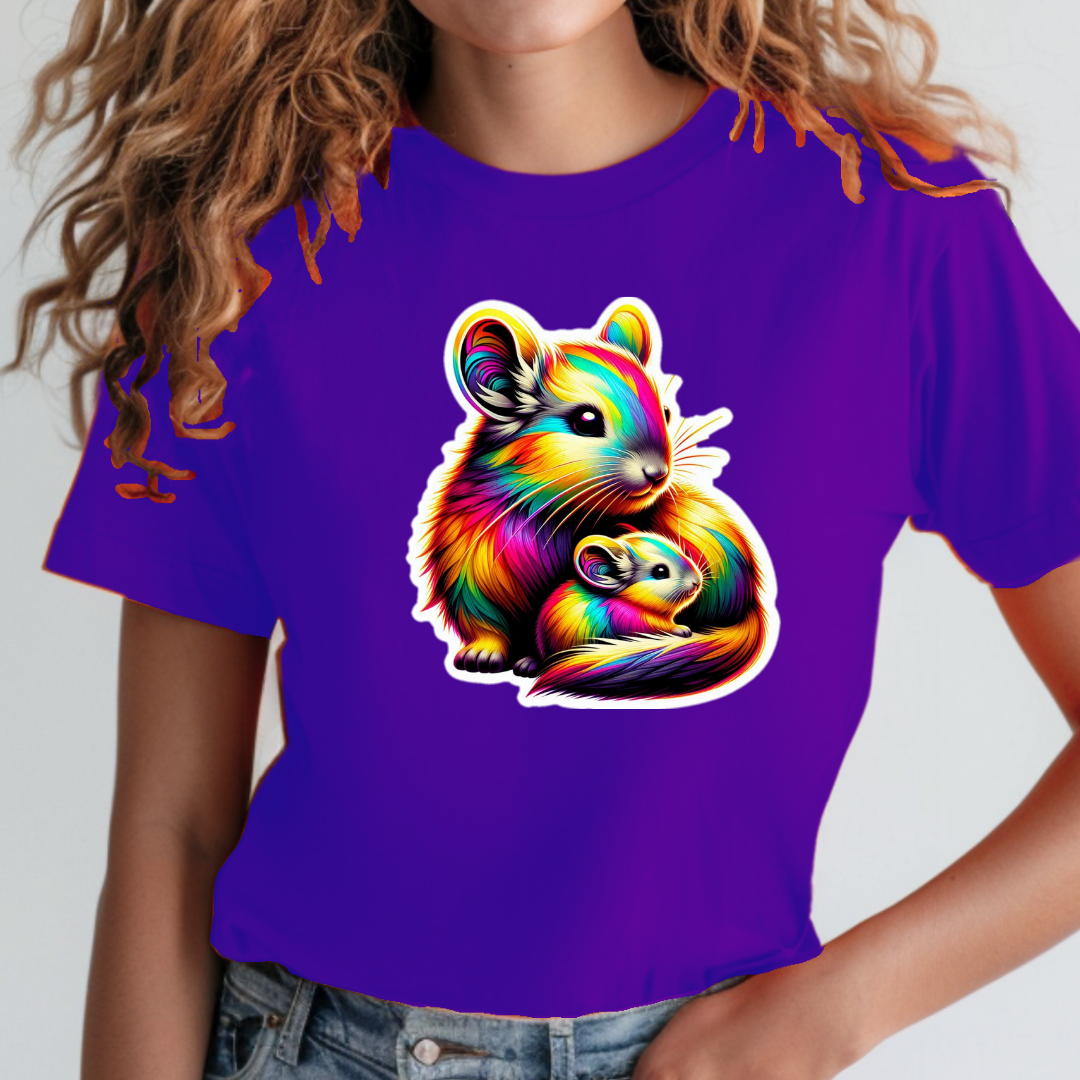 Rainbow Chinchillas Unisex Soft T-Shirt
