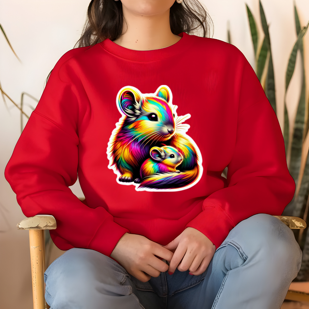 Rainbow Chinchillas Crewneck Sweatshirt
