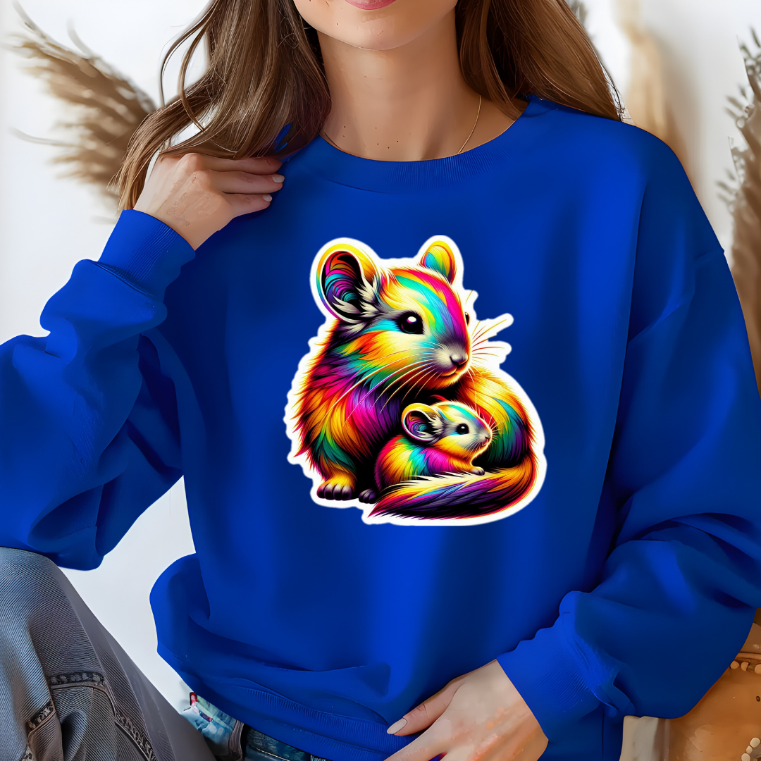 Rainbow Chinchillas Crewneck Sweatshirt