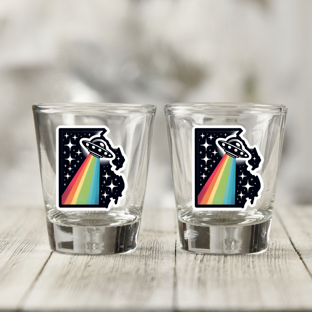 PRIDE Delaware Shot Glass