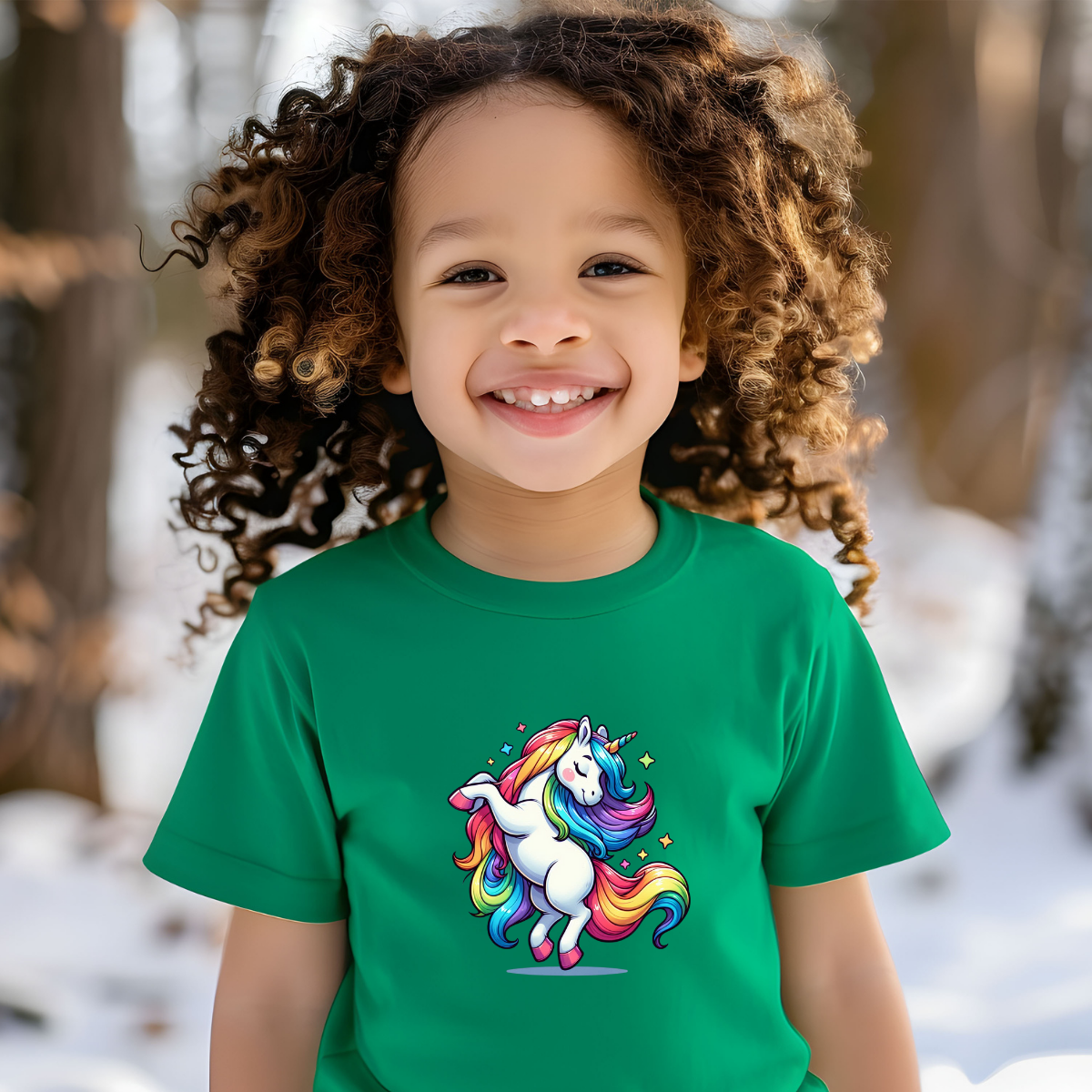 Toddler T-shirt - Fun and Colorful Unicorn Design