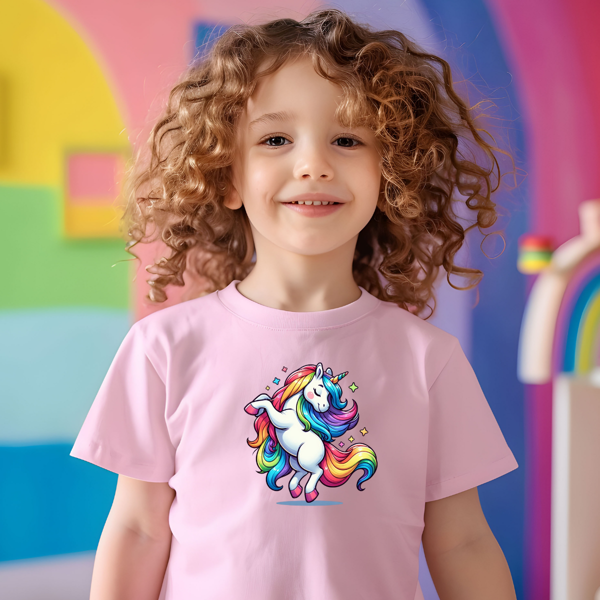 Toddler T-shirt - Fun and Colorful Unicorn Design
