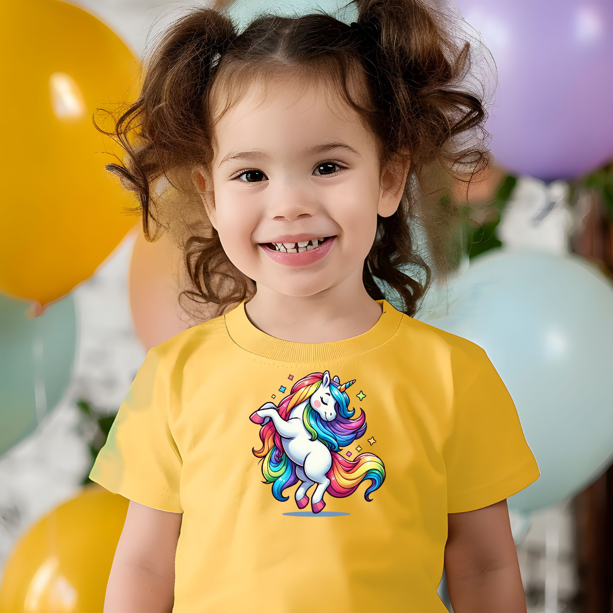 Toddler T-shirt - Fun and Colorful Unicorn Design