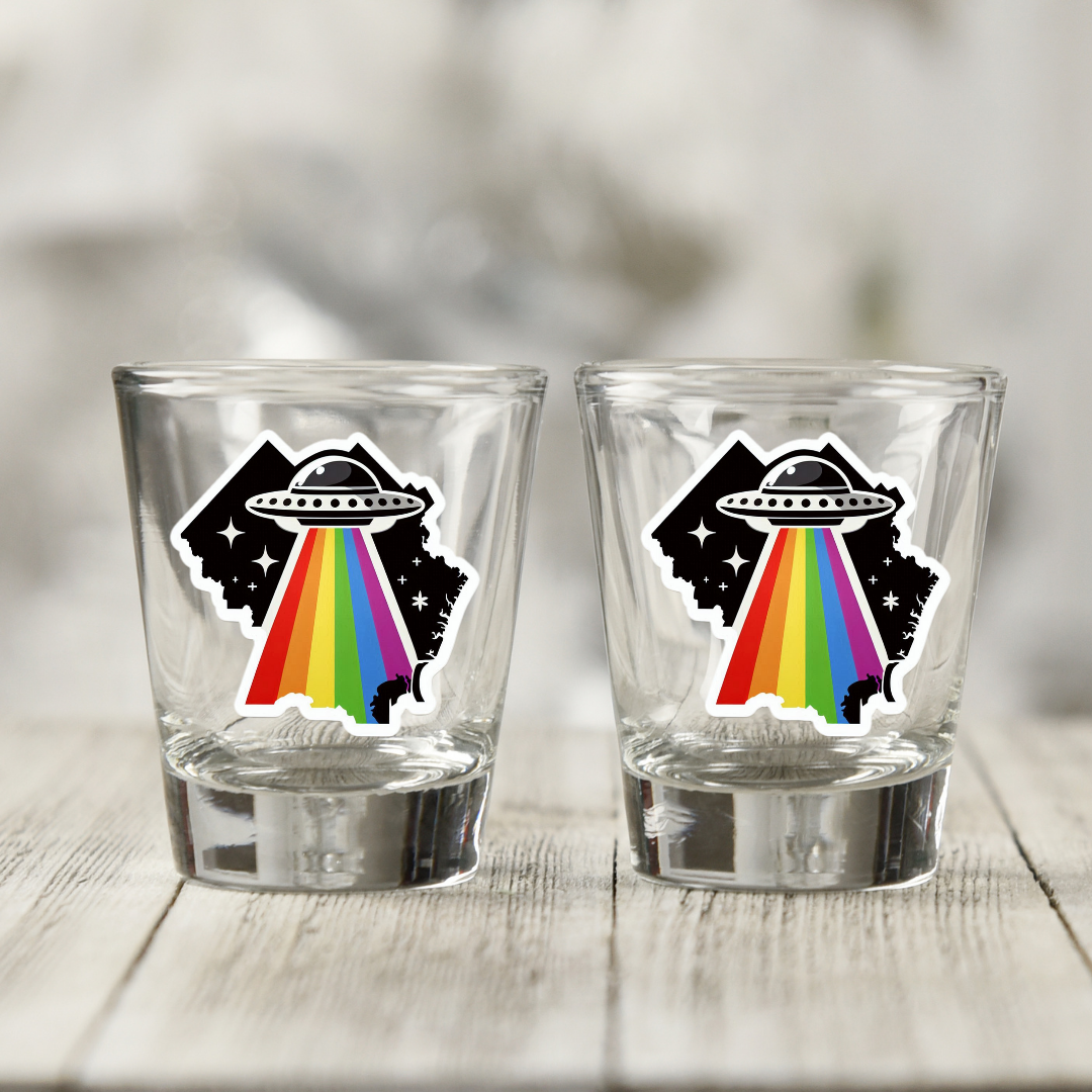 District of Columbia (DC) Pride Shot Glass