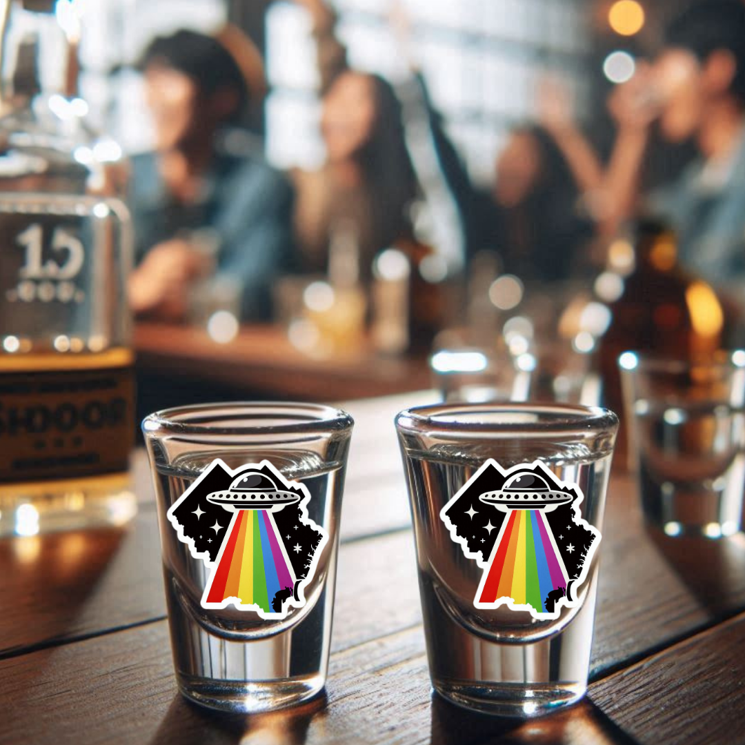 District of Columbia (DC) Pride Shot Glass
