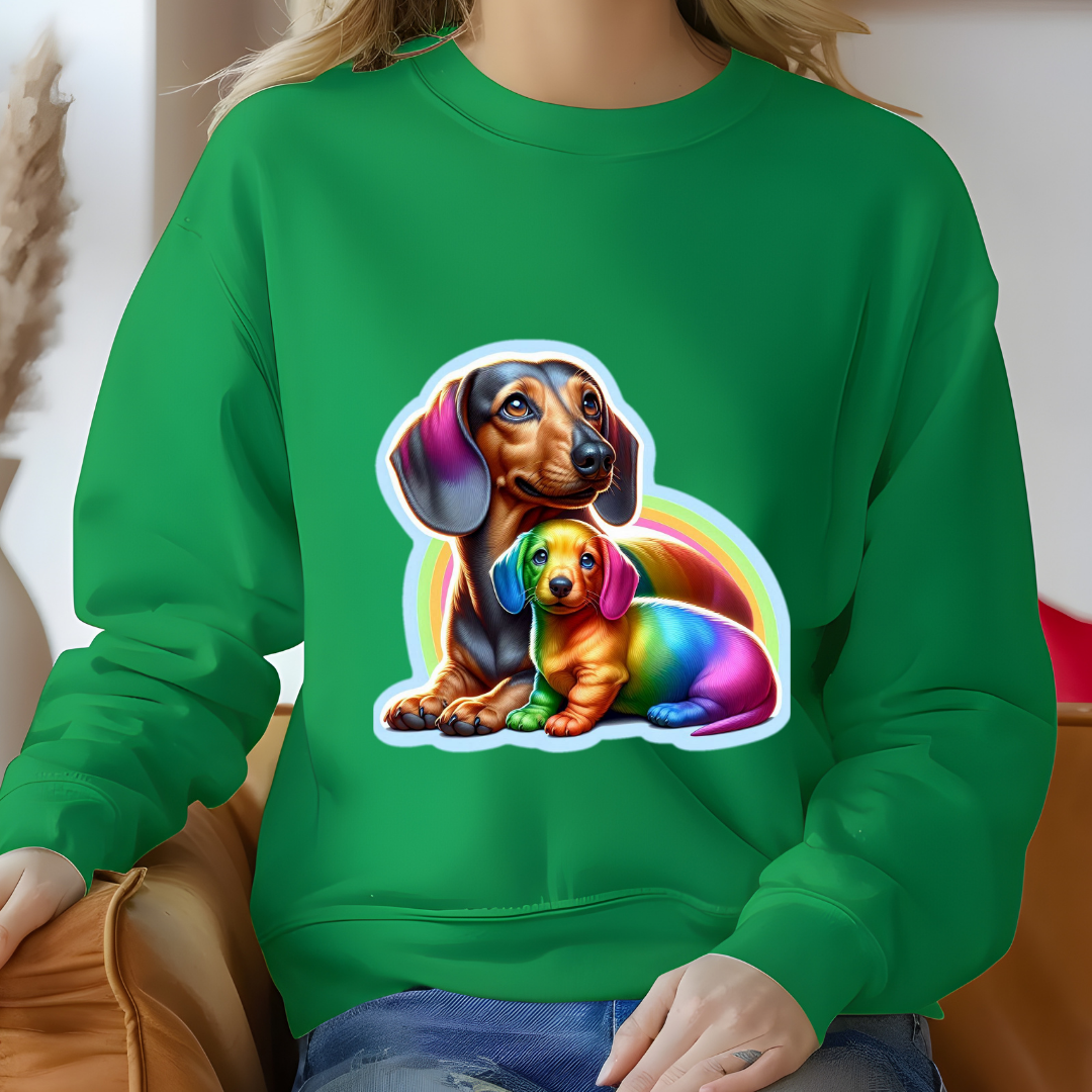 Rainbow Dachshunds Crewneck Sweatshirt