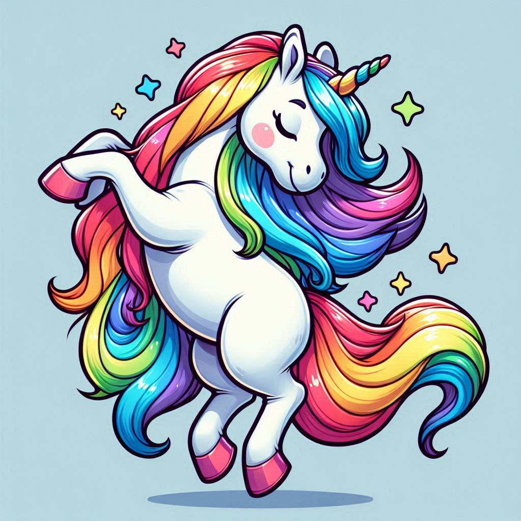 Toddler T-shirt - Fun and Colorful Unicorn Design