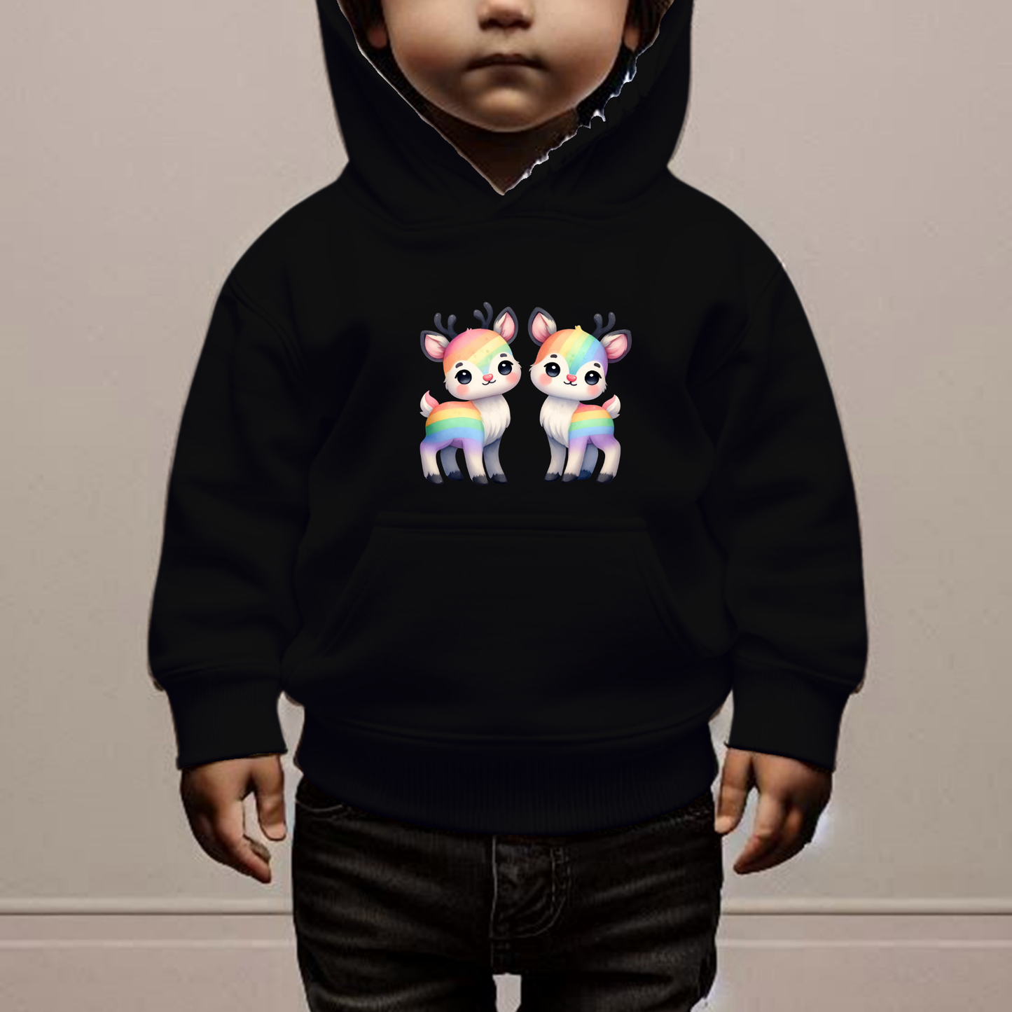 Rainbow Deer Toddler Hoodie