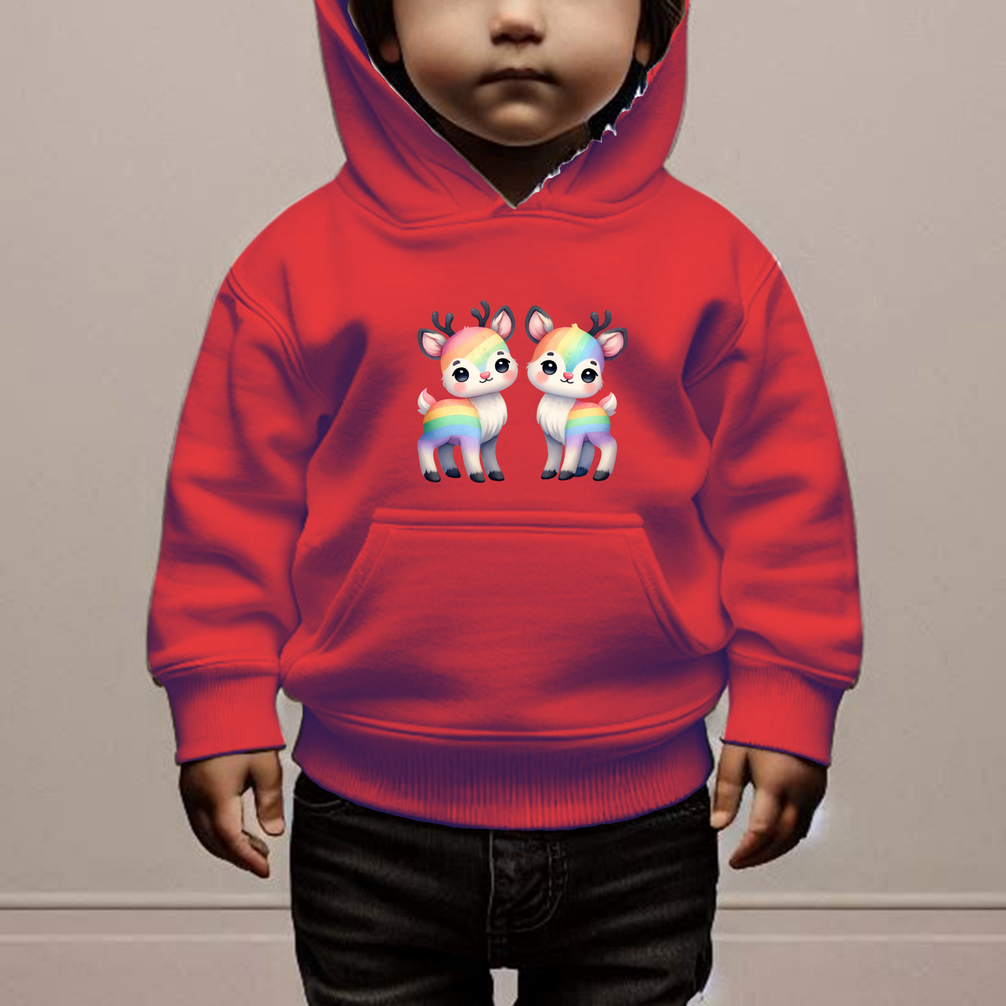Rainbow Deer Toddler Hoodie
