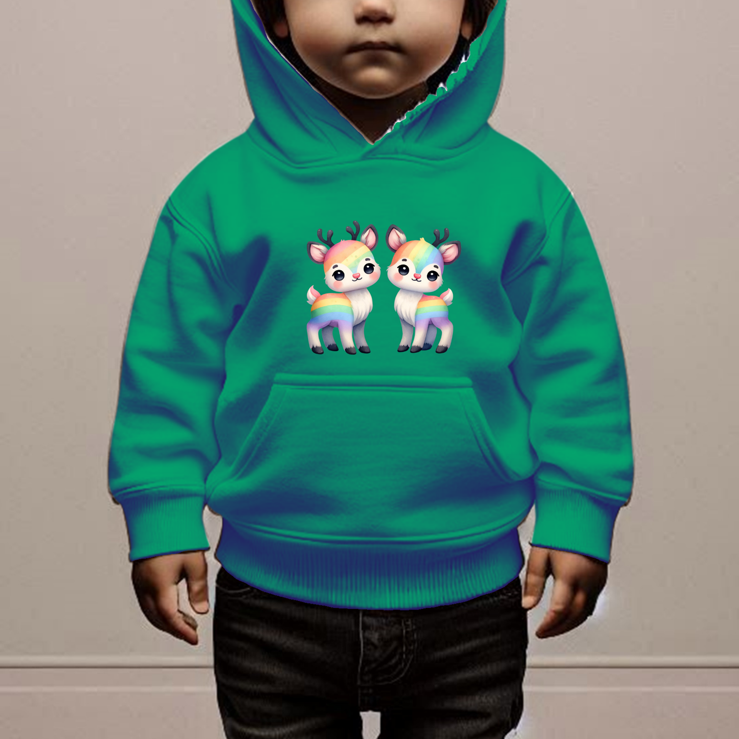 Rainbow Deer Toddler Hoodie