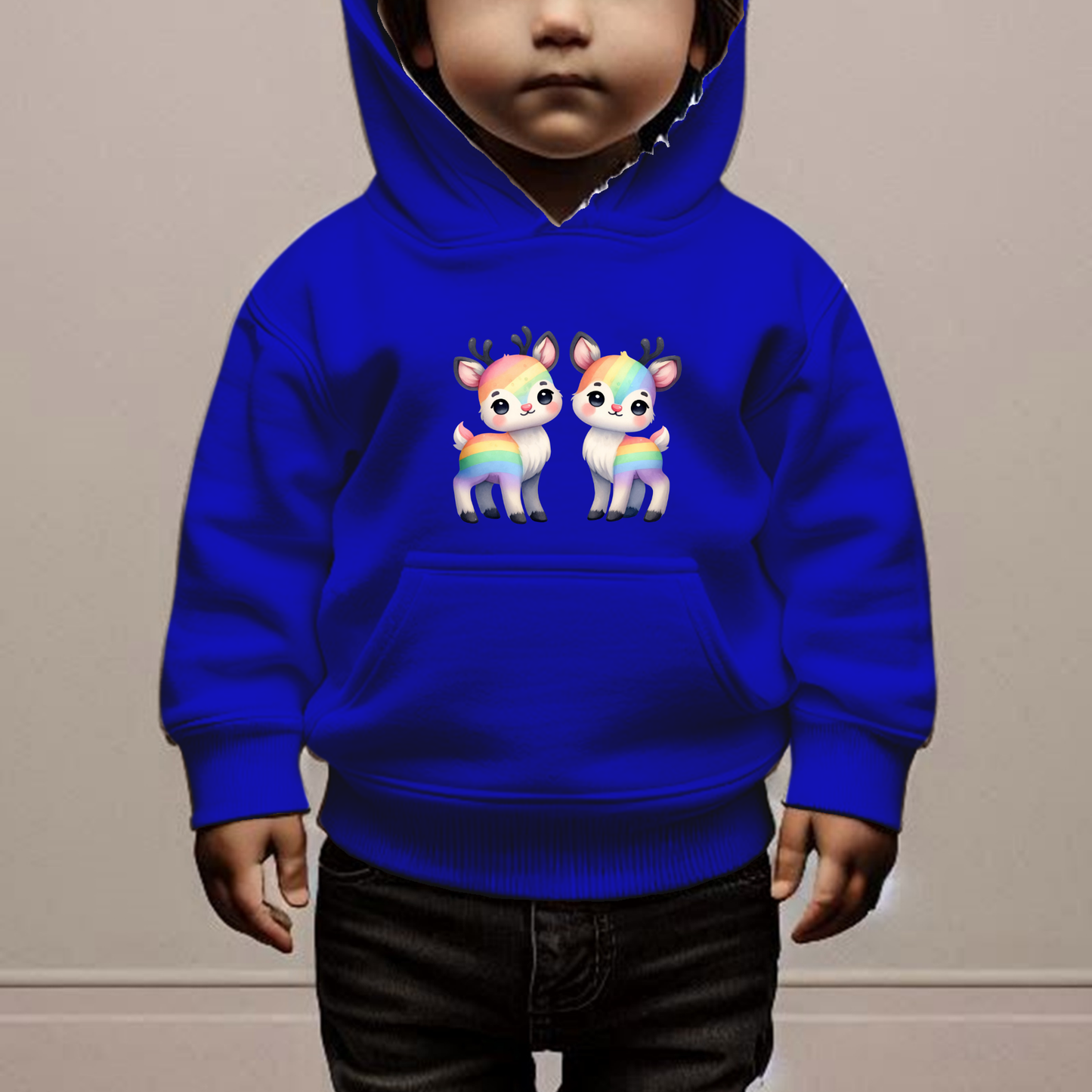 Rainbow Deer Toddler Hoodie