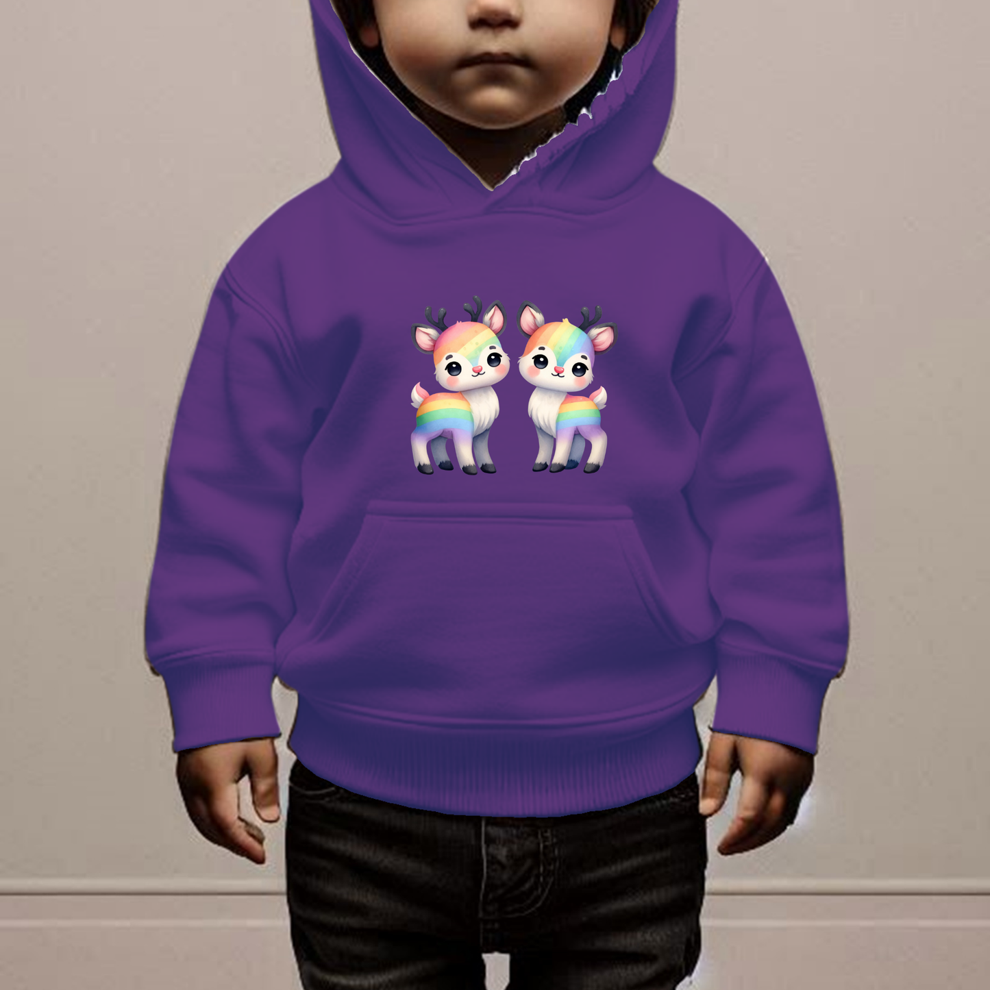 Rainbow Deer Toddler Hoodie