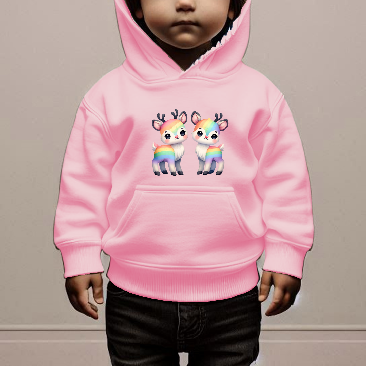 Rainbow Deer Toddler Hoodie