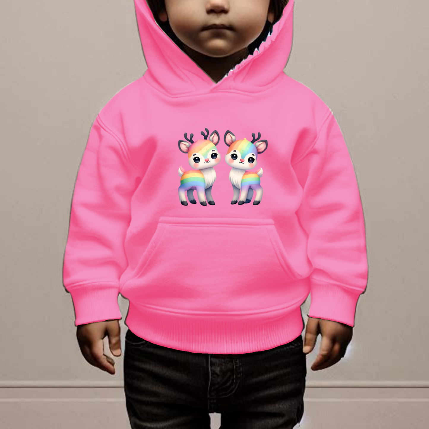Rainbow Deer Toddler Hoodie