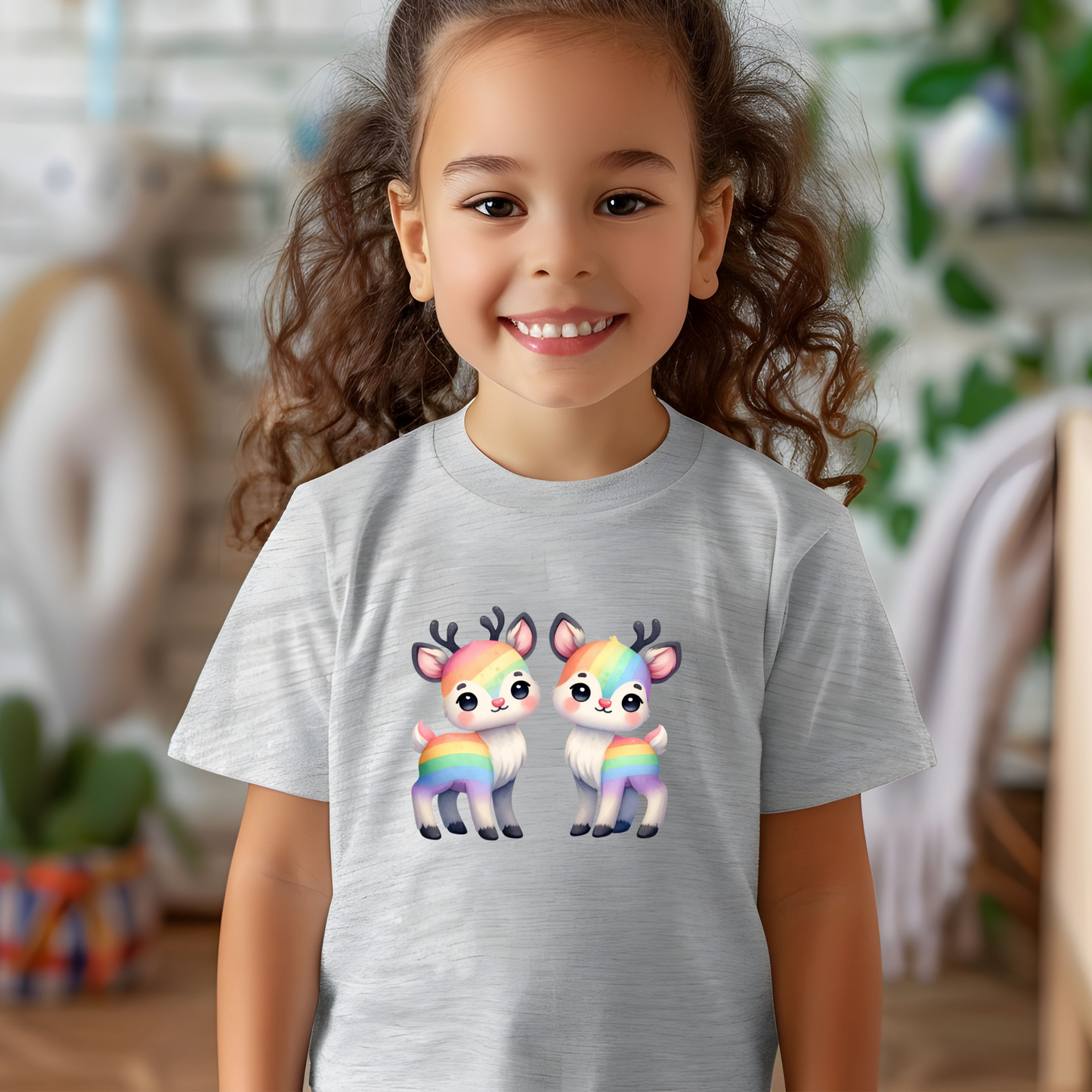 Toddler T-shirt - Fun and Colorful Deer Design