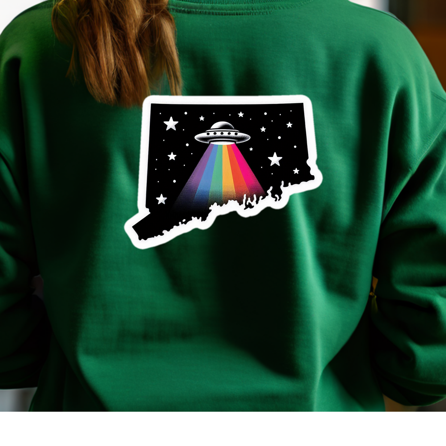 Delaware PRIDE Sweatshirt On the Back