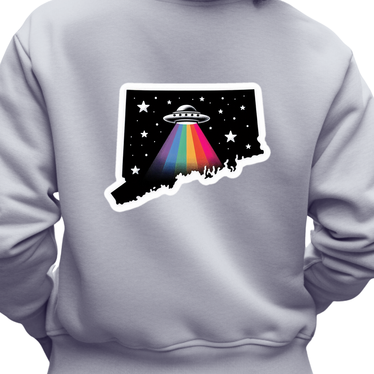 Delaware PRIDE Sweatshirt On the Back
