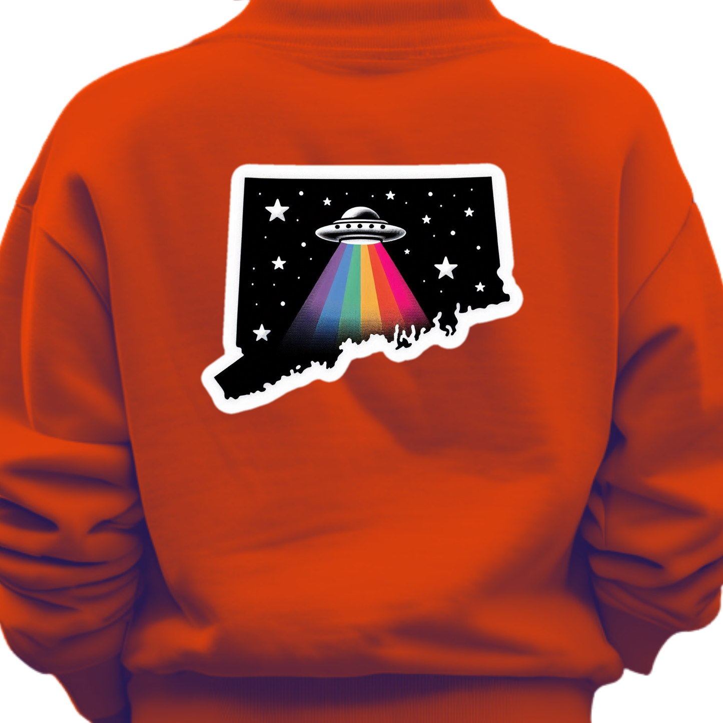 Delaware PRIDE Sweatshirt On the Back