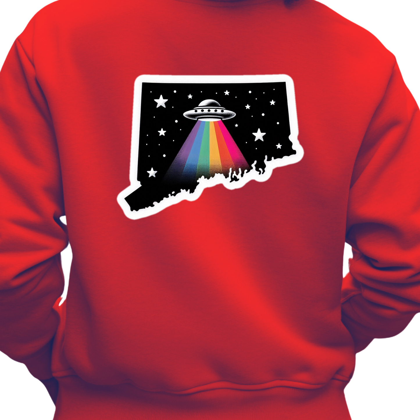 Delaware PRIDE Sweatshirt On the Back