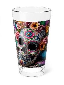 Dia de Muertos Pint Glass