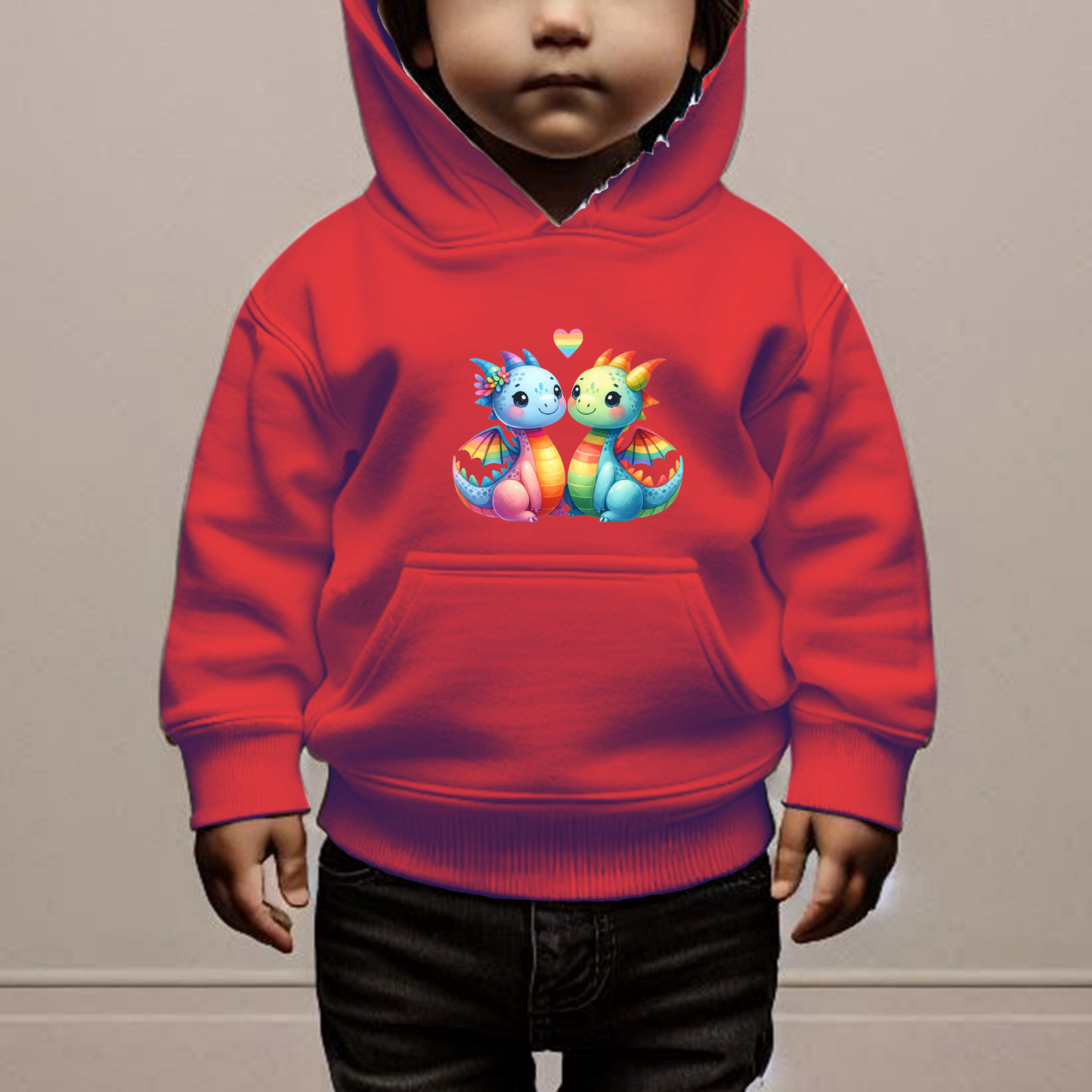 Rainbow Dragons Toddler Hoodie