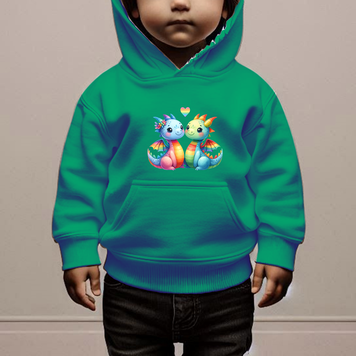 Rainbow Dragons Toddler Hoodie