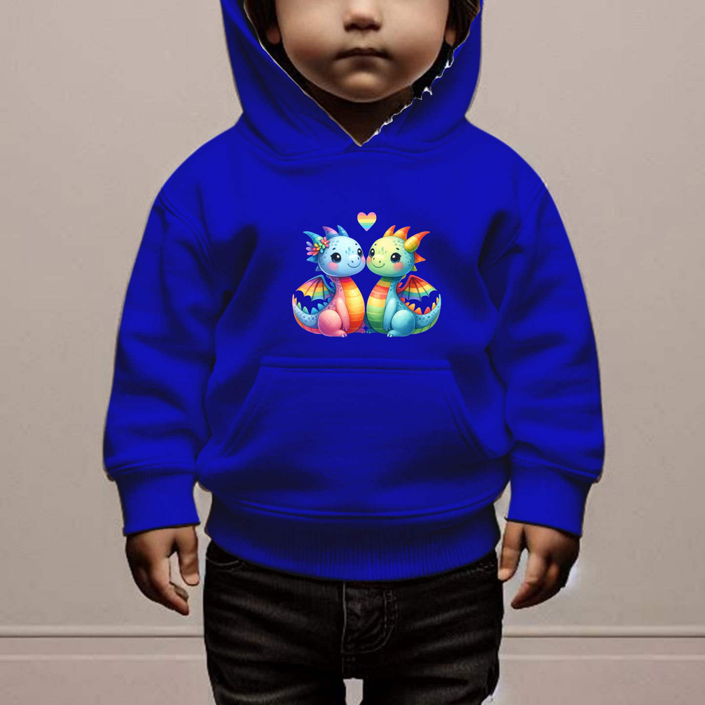 Rainbow Dragons Toddler Hoodie