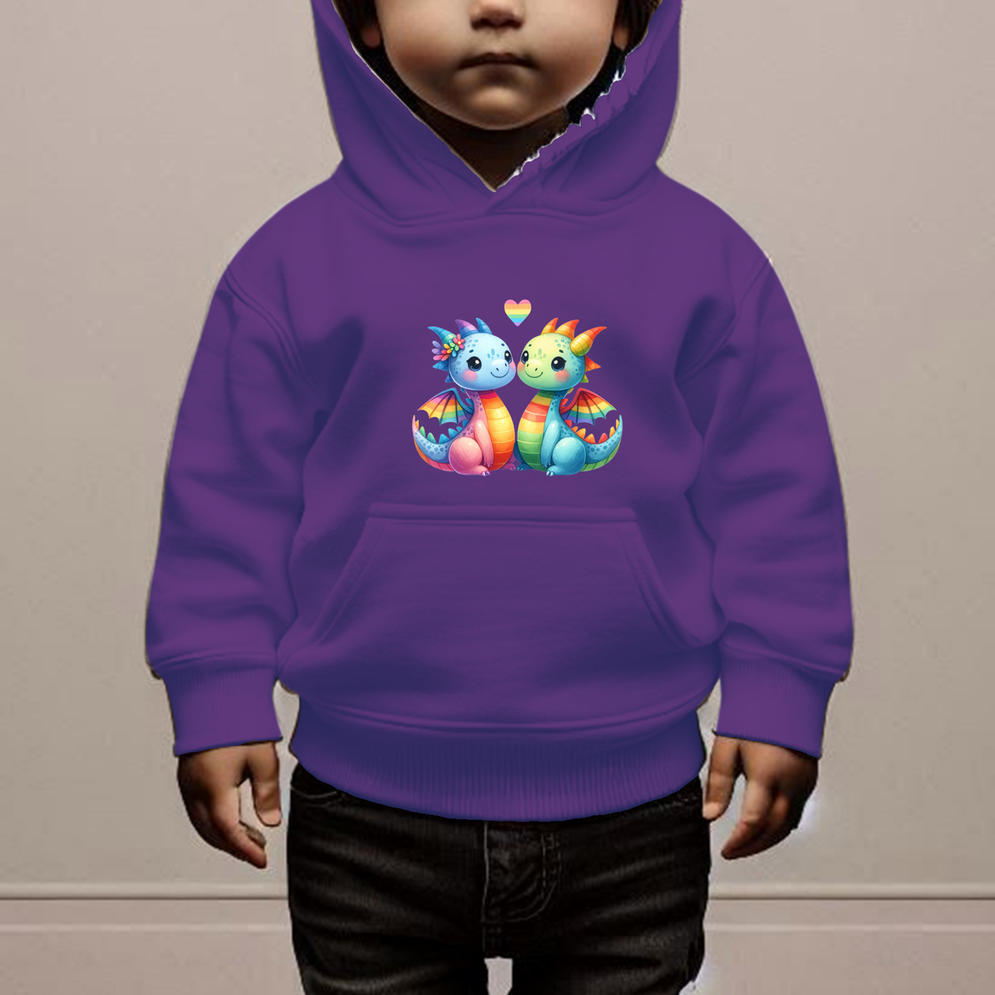 Rainbow Dragons Toddler Hoodie