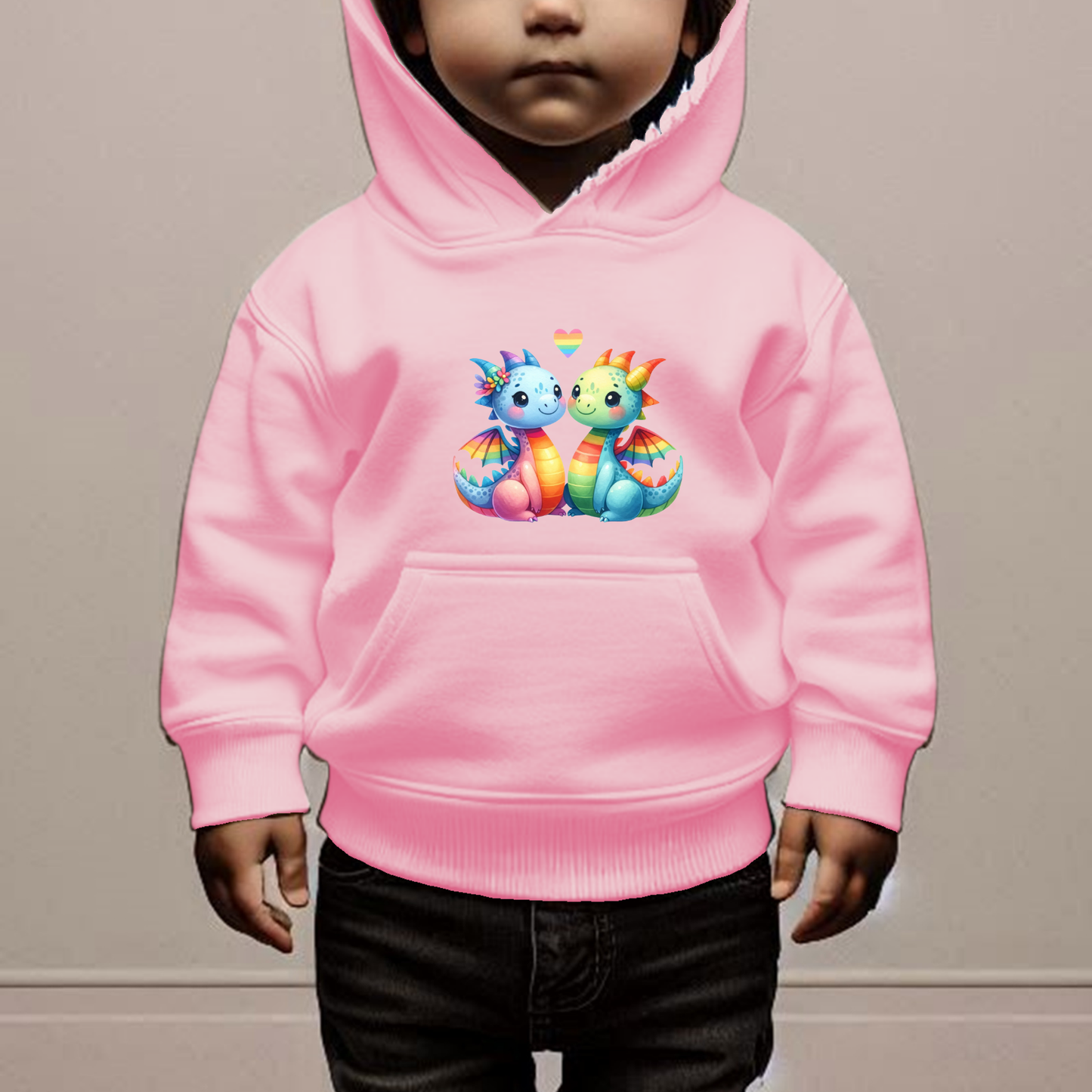 Rainbow Dragons Toddler Hoodie