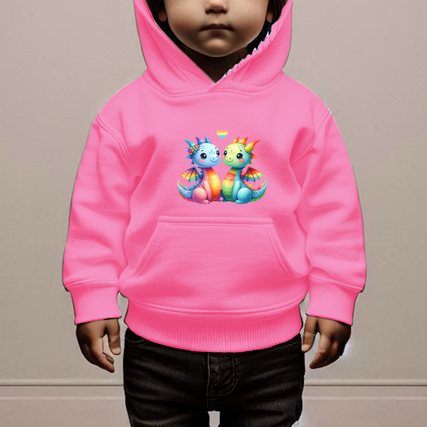 Rainbow Dragons Toddler Hoodie