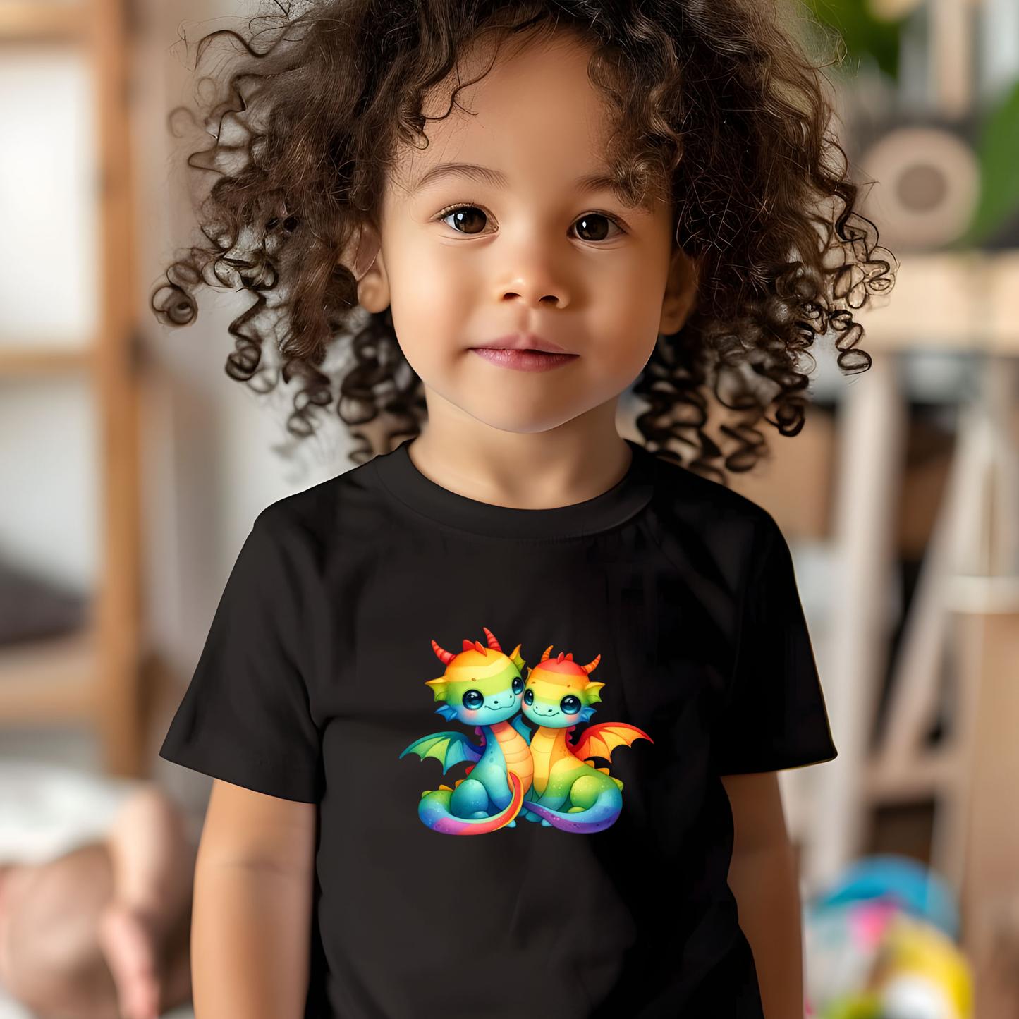 Toddler T-shirt - Fun and Colorful Dragon Design