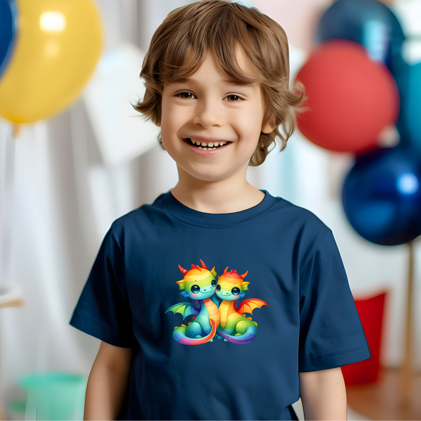 Toddler T-shirt - Fun and Colorful Dragon Design
