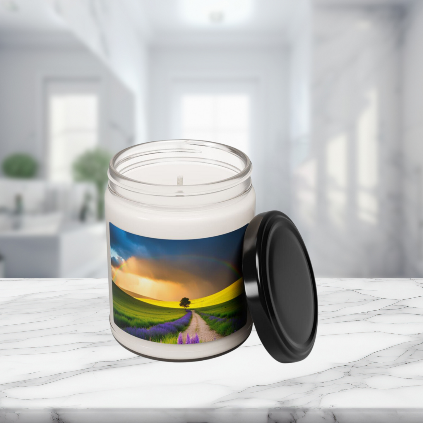 Every Storm has a Rainbow..Somewhere - Scented Soy Candle 9 oz.