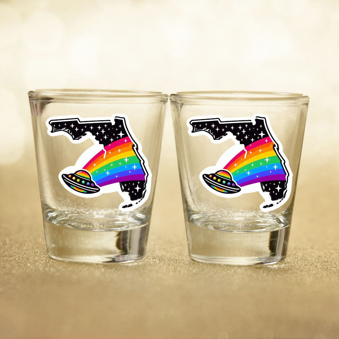 PRIDE Florida Shot Glasses