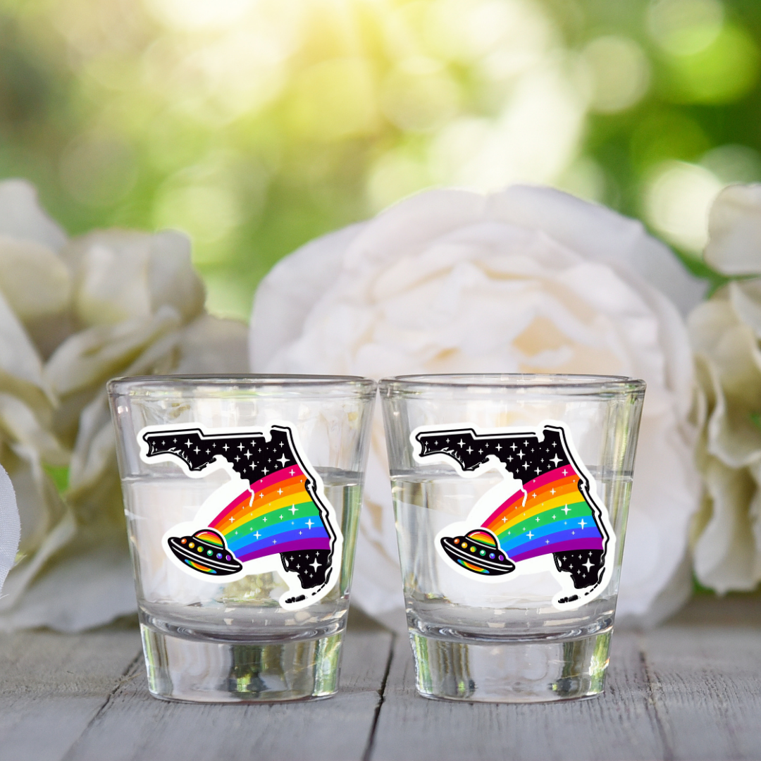 PRIDE Florida Shot Glasses