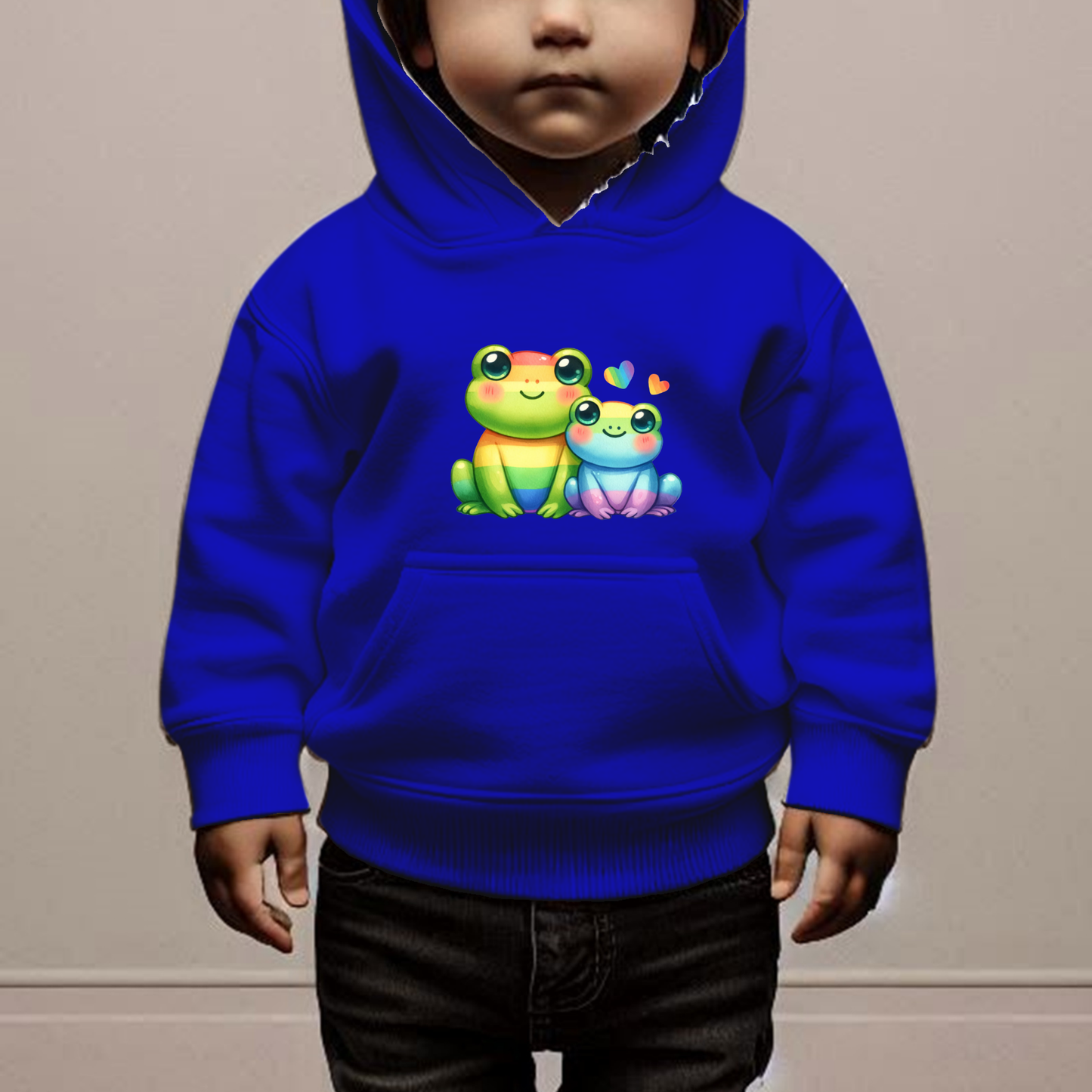 Rainbow Frogs Toddler Hoodie