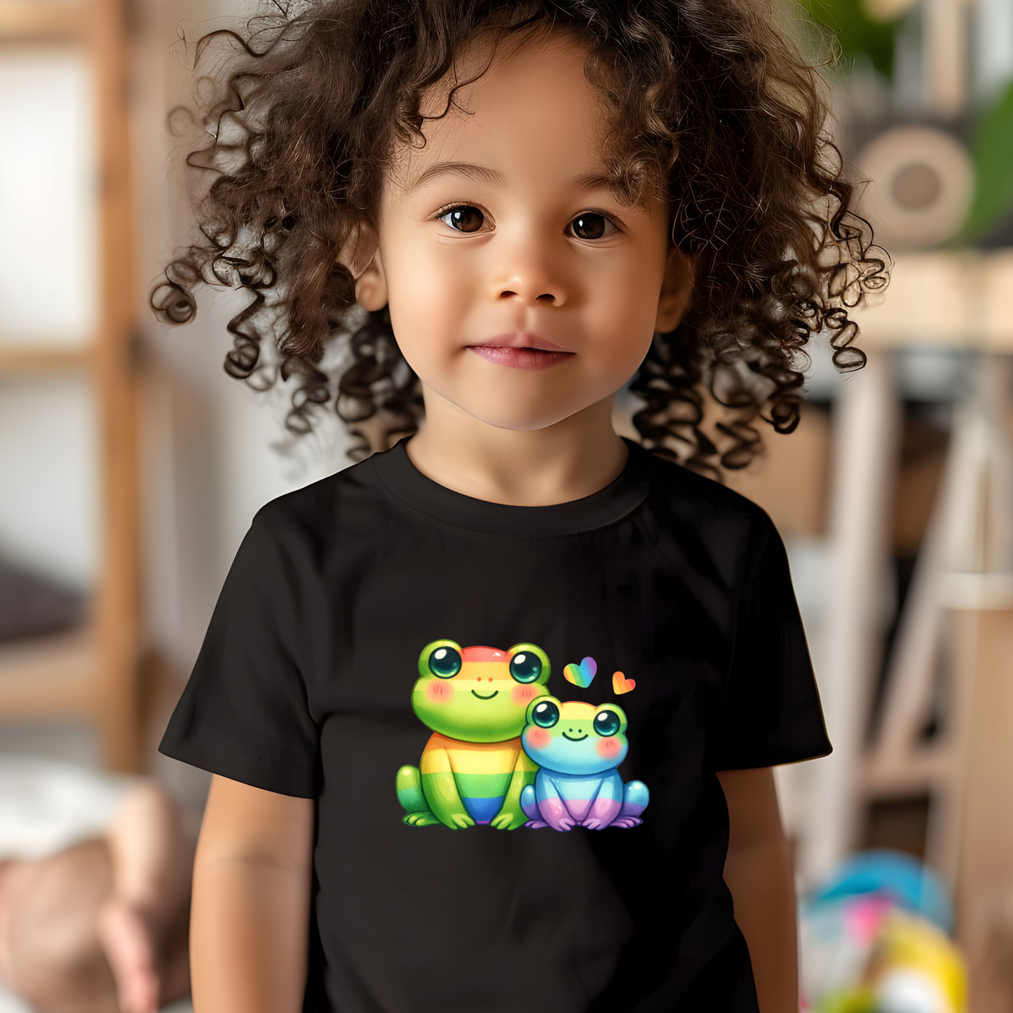 Fancy Rainbow Frogs Toddler T-shirt