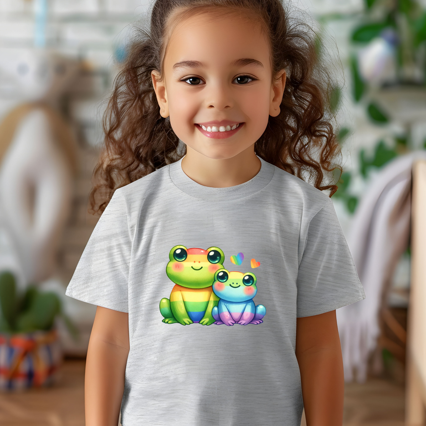 Fancy Rainbow Frogs Toddler T-shirt