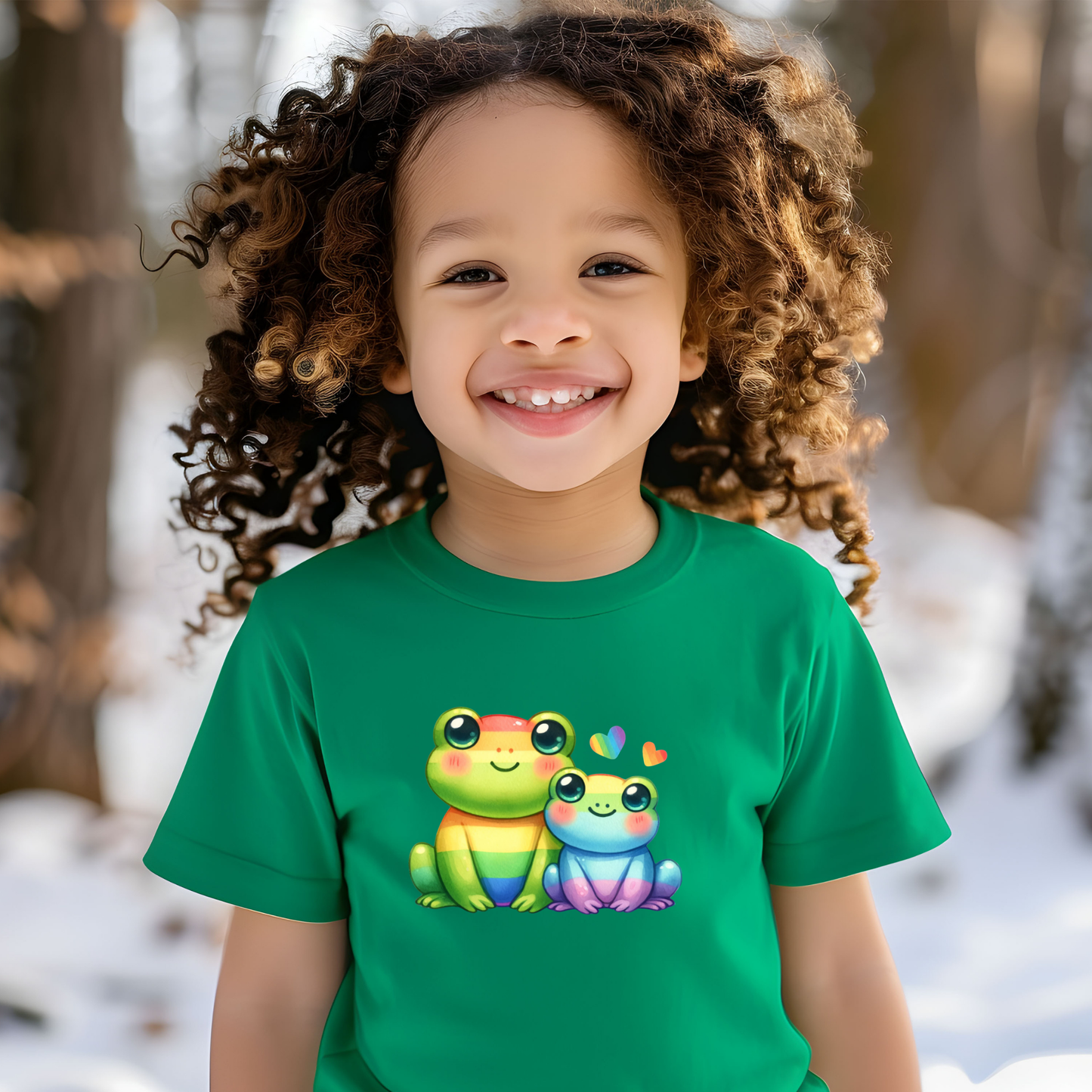Fancy Rainbow Frogs Toddler T-shirt