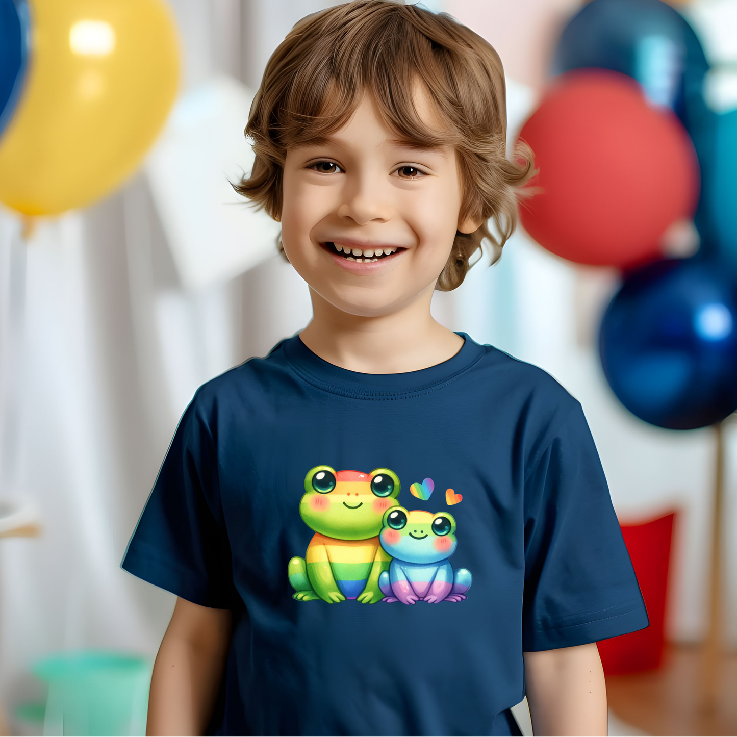 Fancy Rainbow Frogs Toddler T-shirt