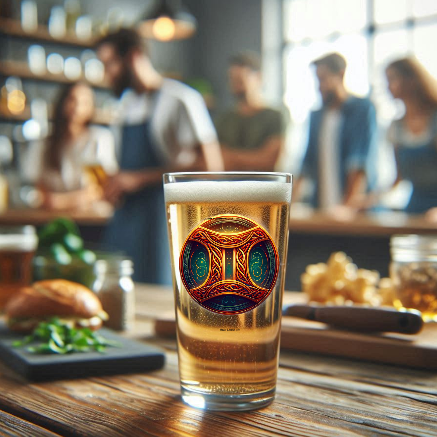 Pint Glass-Gemini