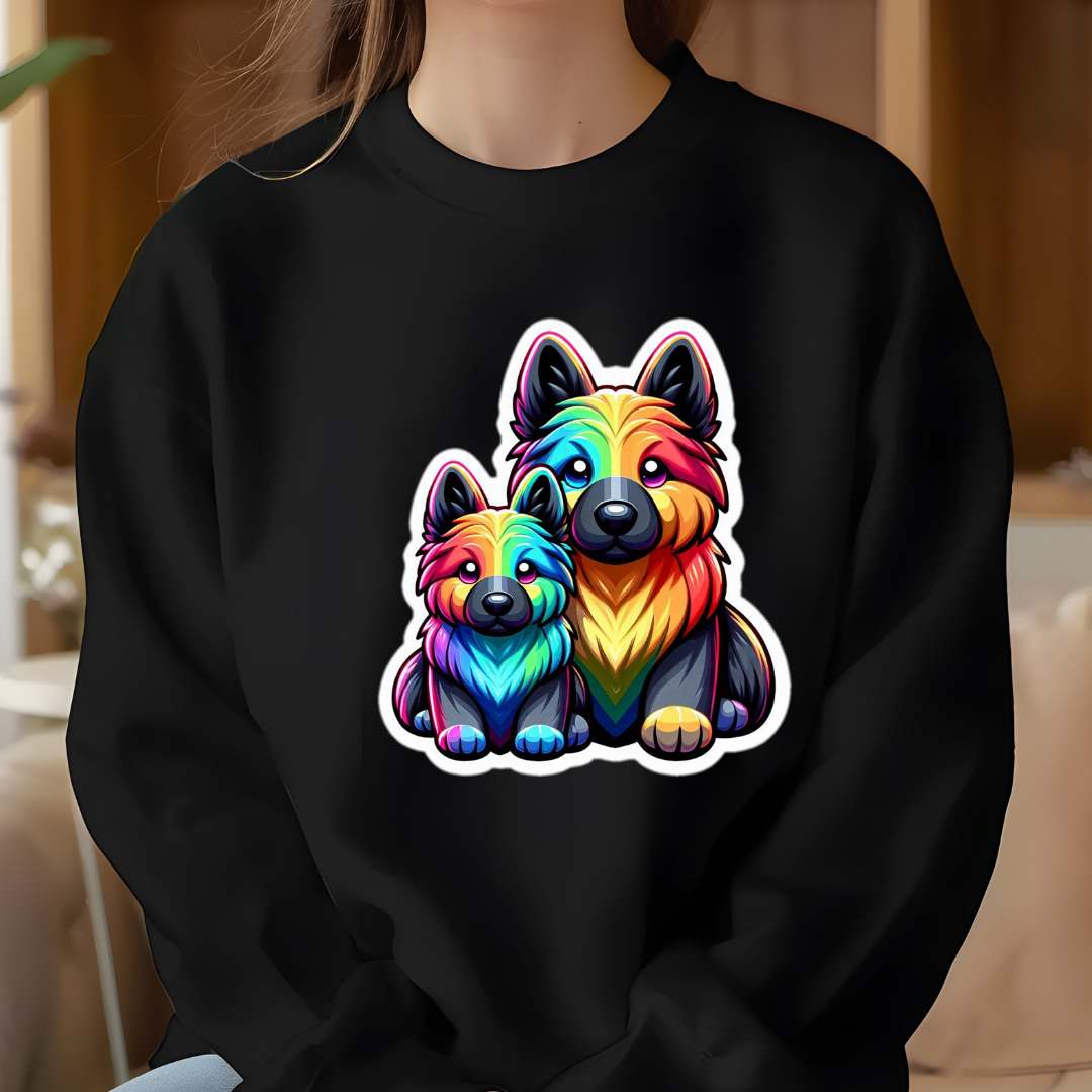 Rainbow German Shepherds Crewneck Sweatshirt