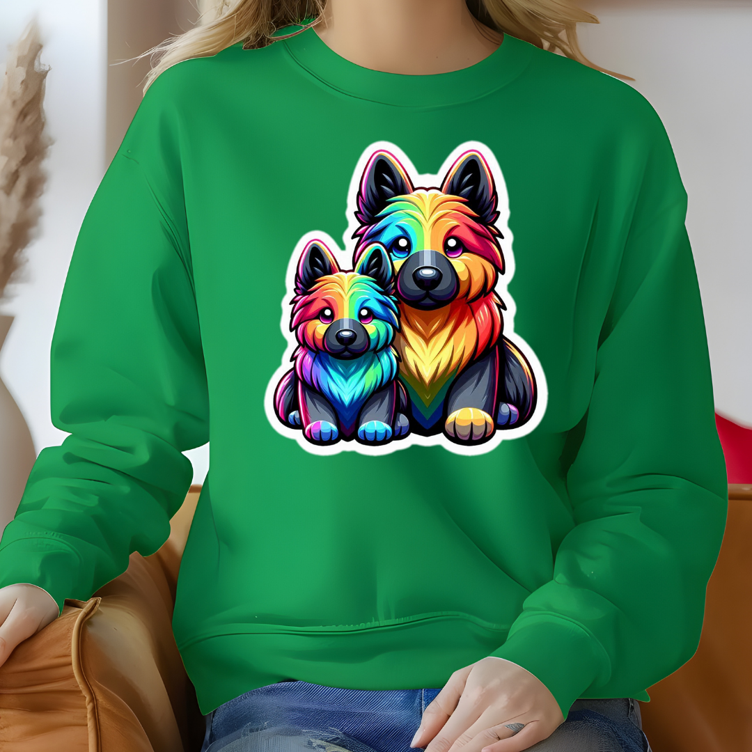 Rainbow German Shepherds Crewneck Sweatshirt